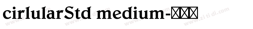 cirlularStd medium字体转换